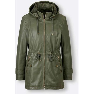 Mainpol Lederjacke khaki 38 female Mainpol Lederjacke khaki 38 female