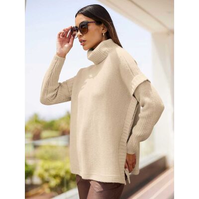heine Rollkragenpullover sand-meliert 36 female heine Rollkragenpullover sand-meliert 36 female