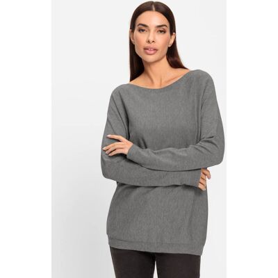 heine Strickpullover grau-meliert 38 female heine Strickpullover grau-meliert 38 female