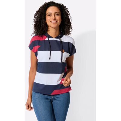 Witt Kapuzenshirt marine-weiß-gemustert 52 female Witt Kapuzenshirt marine-weiß-gemustert 52 female