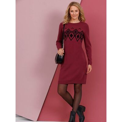 Witt Strickkleid bordeaux-schwarz 40 female Witt Strickkleid bordeaux-schwarz 40 female