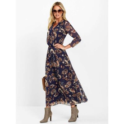 Witt Maxikleid dunkelblau-gemustert 36 female Witt Maxikleid dunkelblau-gemustert 36 female