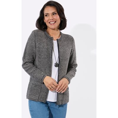 Witt Strickjacke steingrau-anthrazit-gemustert 48 female Witt Strickjacke steingrau-anthrazit-gemustert 48 female