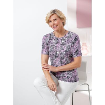 Witt Rundhalsshirt orchidee-ecru-bedruckt 40 female Witt Rundhalsshirt orchidee-ecru-bedruckt 40 female