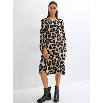 Witt Druckkleid champagner-schwarz-bedruckt 52 female Witt Druckkleid champagner-schwarz-bedruckt 52 female