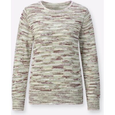 Witt Pullover ecru-eucalyptus-gemustert 54 female Witt Pullover ecru-eucalyptus-gemustert 54 female