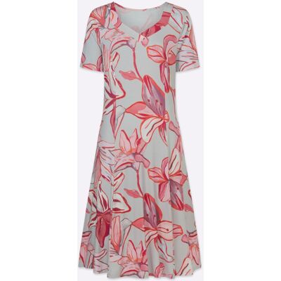 Witt Jerseykleid hellgrau-koralle-bedruckt 25 female Witt Jerseykleid hellgrau-koralle-bedruckt 25 female