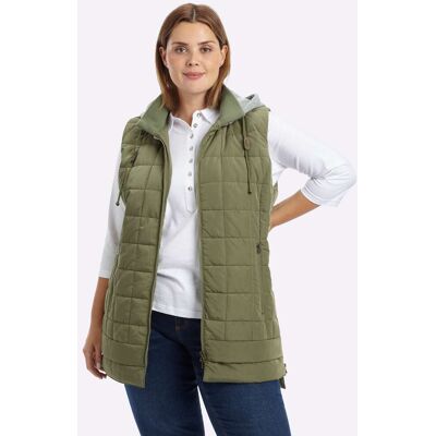 sheego Steppweste khaki 50 female sheego Steppweste khaki 50 female