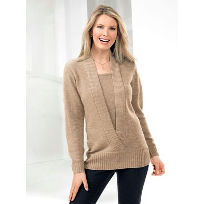Witt 2-in-1-Pullover goldfarben-meliert 44 female Witt 2-in-1-Pullover goldfarben-meliert 44 female