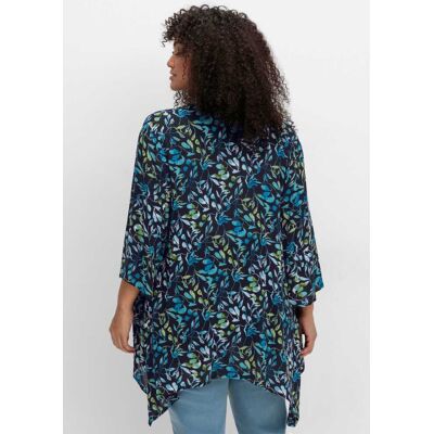 sheego Longbluse tiefblau-bedruckt 56 female sheego Longbluse tiefblau-bedruckt 56 female