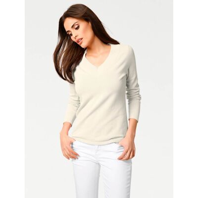 heine V-Ausschnitt-Pullover offwhite 34 female heine V-Ausschnitt-Pullover offwhite 34 female