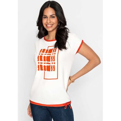 Witt Print-Shirt ecru-orange-bedruckt 44 female Witt Print-Shirt ecru-orange-bedruckt 44 female