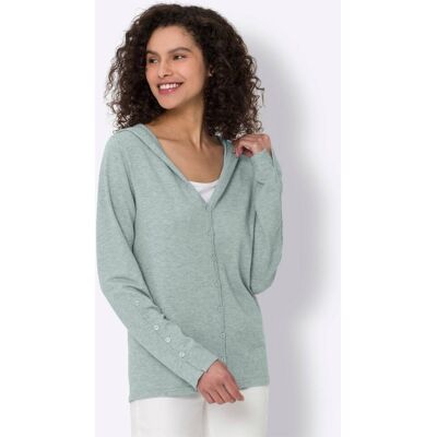 heine Kapuzenstrickjacke kalkmint-meliert 36 female heine Kapuzenstrickjacke kalkmint-meliert 36 female