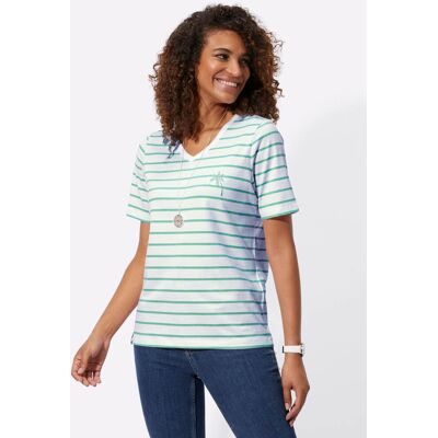 Witt Shirt salbei-ecru-geringelt 44 female Witt Shirt salbei-ecru-geringelt 44 female