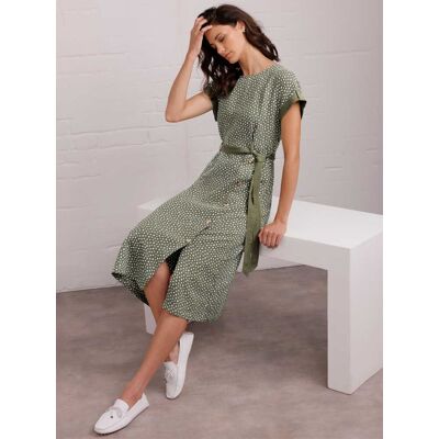 CREATION L PREMIUM Druckkleid khaki-weiß-bedruckt 38 female CREATION L PREMIUM Druckkleid khaki-weiß-bedruckt 38 female