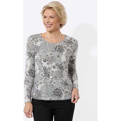 Witt Rundhalsshirt ecru-sesam-bedruckt 54 female Witt Rundhalsshirt ecru-sesam-bedruckt 54 female