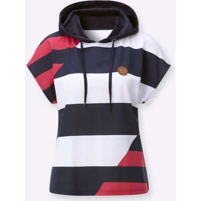 Witt Kapuzenshirt marine-weiß-gemustert 38 female Witt Kapuzenshirt marine-weiß-gemustert 38 female