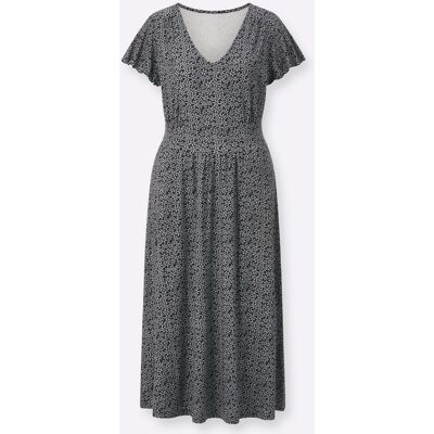 Witt Jerseykleid schwarz-weiß-bedruckt 52 female Witt Jerseykleid schwarz-weiß-bedruckt 52 female