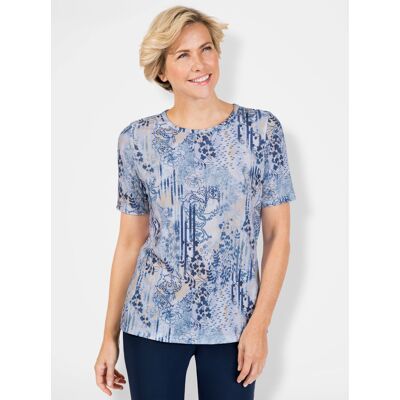 Witt Rundhalsshirt himmelblau-nachtblau-bedruckt 42 female Witt Rundhalsshirt himmelblau-nachtblau-bedruckt 42 female
