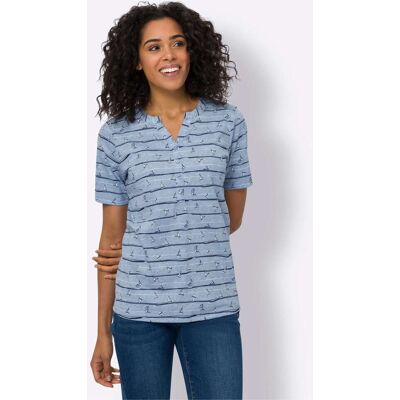 Witt Kurzarmshirt bleu-marine-bedruckt 52 female Witt Kurzarmshirt bleu-marine-bedruckt 52 female