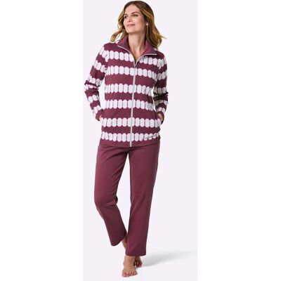 feel good Hausanzug bordeaux-ecru-bedruckt 18/19 female feel good Hausanzug bordeaux-ecru-bedruckt 18/19 female