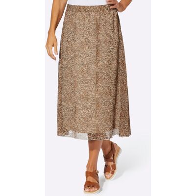 Witt A-Linien-Rock cognac-schwarz-bedruckt 48 female Witt A-Linien-Rock cognac-schwarz-bedruckt 48 female