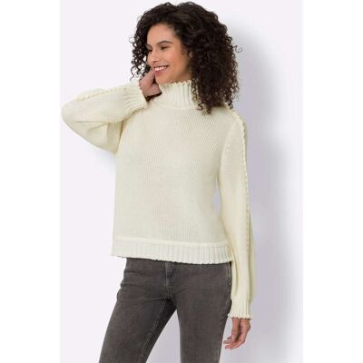 heine Stehkragenpullover ecru 44 female heine Stehkragenpullover ecru 44 female