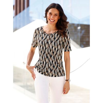 Witt Print-Shirt schwarz-sand-bedruckt 36 female Witt Print-Shirt schwarz-sand-bedruckt 36 female