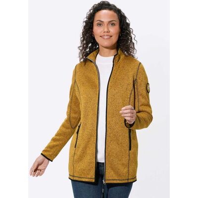 Witt Strickfleecejacke ocker-schwarz-gemustert 52 female Witt Strickfleecejacke ocker-schwarz-gemustert 52 female