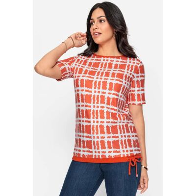 Witt Kurzarmshirt orange-ecru-bedruckt 54 female Witt Kurzarmshirt orange-ecru-bedruckt 54 female
