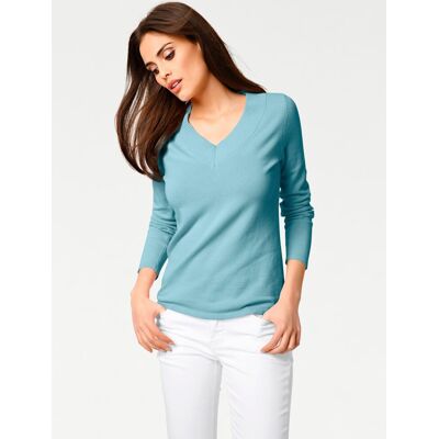 heine V-Ausschnitt-Pullover aqua 44 female heine V-Ausschnitt-Pullover aqua 44 female