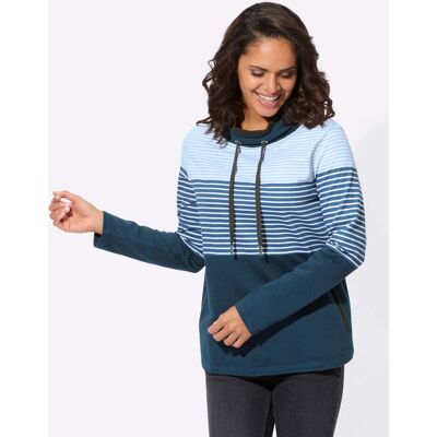 Witt Sweatshirt jeansblau-ecru-geringelt 50 female Witt Sweatshirt jeansblau-ecru-geringelt 50 female