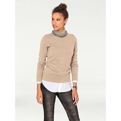 heine Rollkragenpullover beige 40 female heine Rollkragenpullover beige 40 female