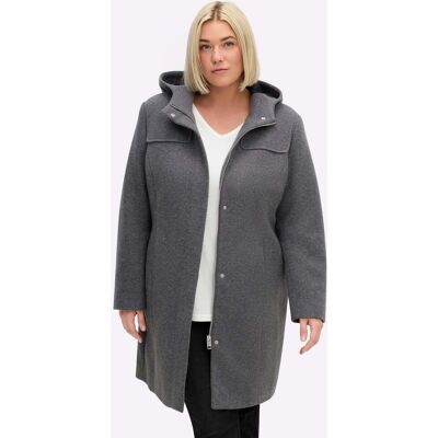 sheego Wintermantel anthrazit-meliert 54 female sheego Wintermantel anthrazit-meliert 54 female