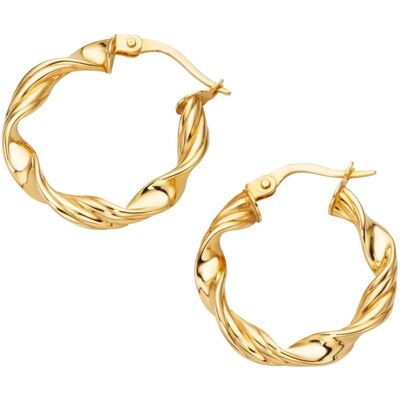 LUIGI MERANO Gold Twist Creolen - Ohrringe LUIGI MERANO Gold Twist Creolen - Ohrringe