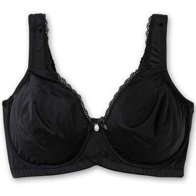 sheego Bügel-BH schwarz + weiß 110C female sheego Bügel-BH schwarz + weiß 110C female