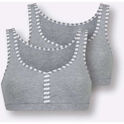 wäschepur Bustier grau-meliert 52 female wäschepur Bustier grau-meliert 52 female