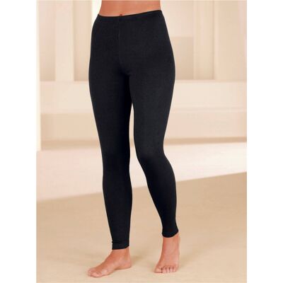 WÄSCHEPUR Damen Langleggings Schwarz/Anthrazit - Unterwäsche WÄSCHEPUR Damen Langleggings Schwarz/Anthrazit - Unterwäsche
