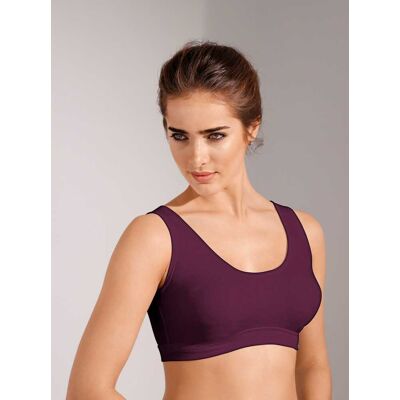 wäschepur Bustier aubergine + marine 46 female wäschepur Bustier aubergine + marine 46 female