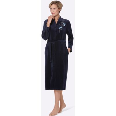 MISS ULRIKE 52/54 Blau Kimono-Bademantel - Bademantel MISS ULRIKE 52/54 Blau Kimono-Bademantel - Bademantel