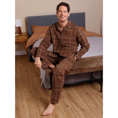 wäschepur men Pyjama schoko-cognac-kariert 48/50 male wäschepur men Pyjama schoko-cognac-kariert 48/50 male