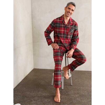 wäschepur men Pyjama dunkelrot-graphit-kariert 44/46 male wäschepur men Pyjama dunkelrot-graphit-kariert 44/46 male