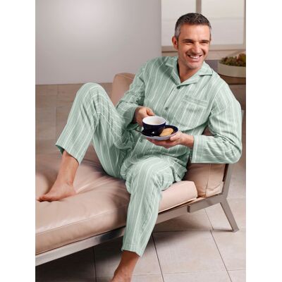 Comte Pyjama grün-gestreift 44/46 male Comte Pyjama grün-gestreift 44/46 male
