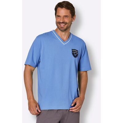 wäschepur men Schlafanzug-Shirt mittelblau 44/46 male wäschepur men Schlafanzug-Shirt mittelblau 44/46 male