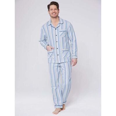 KINGsCLUB Pyjama blau-gestreift 52/54 male KINGsCLUB Pyjama blau-gestreift 52/54 male