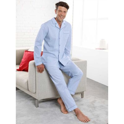 KINGsCLUB Pyjama bleu-weiß-gestreift 56/58 male KINGsCLUB Pyjama bleu-weiß-gestreift 56/58 male