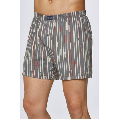 KINGsCLUB Boxershorts grau-bedruckt 8 male KINGsCLUB Boxershorts grau-bedruckt 8 male