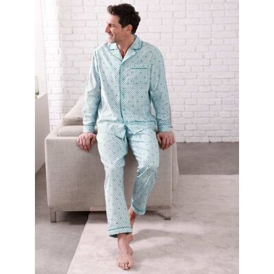 wäschepur men Pyjama ecru-mint-bedruckt 44/46 male wäschepur men Pyjama ecru-mint-bedruckt 44/46 male
