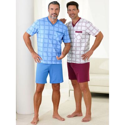 KINGsCLUB Shortys bleu + bordeaux 60/62 male KINGsCLUB Shortys bleu + bordeaux 60/62 male