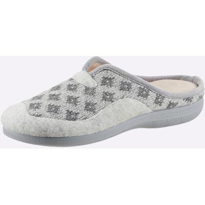 Witt Pantoffel hellgrau-grau-gemustert 37 female Witt Pantoffel hellgrau-grau-gemustert 37 female